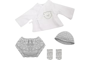 MIRE & MIRE 12-14 Inch Reborn Baby Dolls Clothes - Newborn Baby Doll Matching Outfit Accessories Gift Set - B