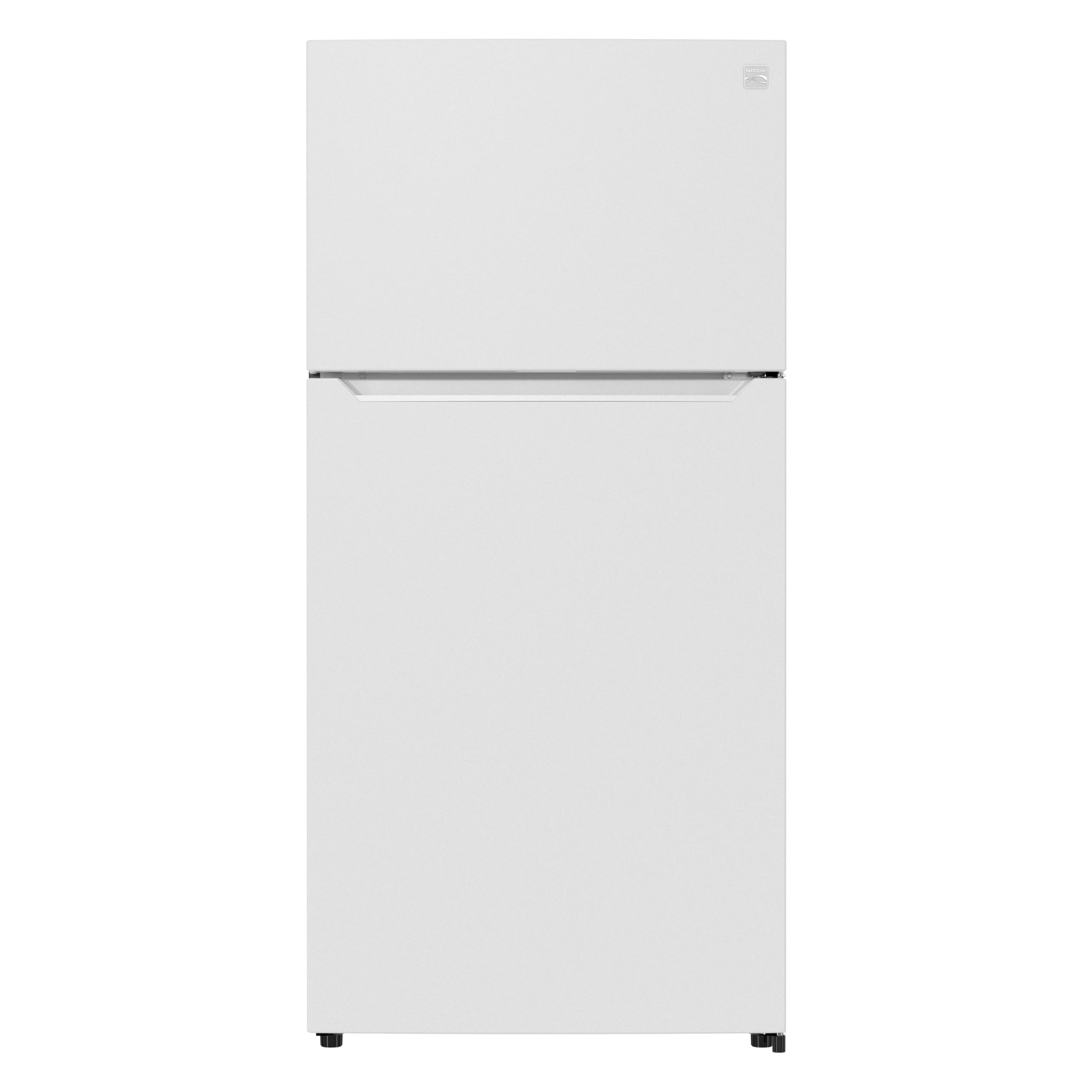 Kenmore 33″ Top Mount Refrigerator with Freezer – Adjustable Shelving, Humidity-Controlled Crispers, Optional Ice Maker, LED Lighting, ENERGY STAR Certified, 25 cu. ft. Capacity – White