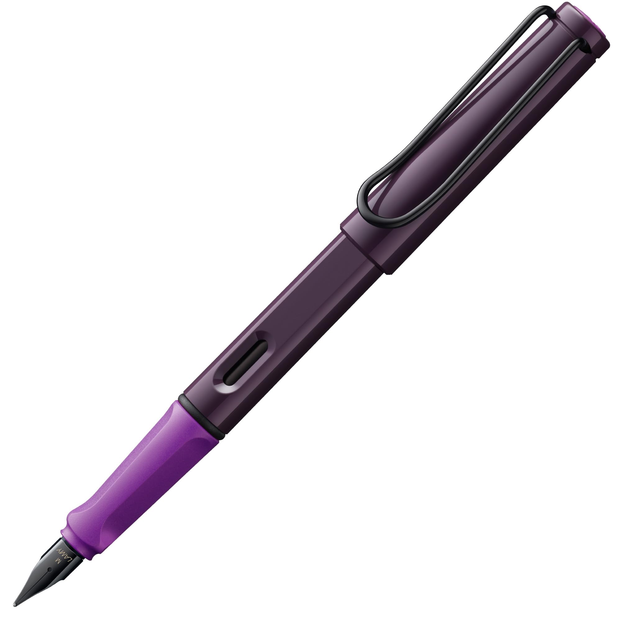 LAMY safari violet-blackberry - Fountain Pen with ergonomic grip & polished steel nib in size M - ideal for any Writing & Calligraphy - including LAMY T 10 blue cartridge - Right-Handed — image 1
