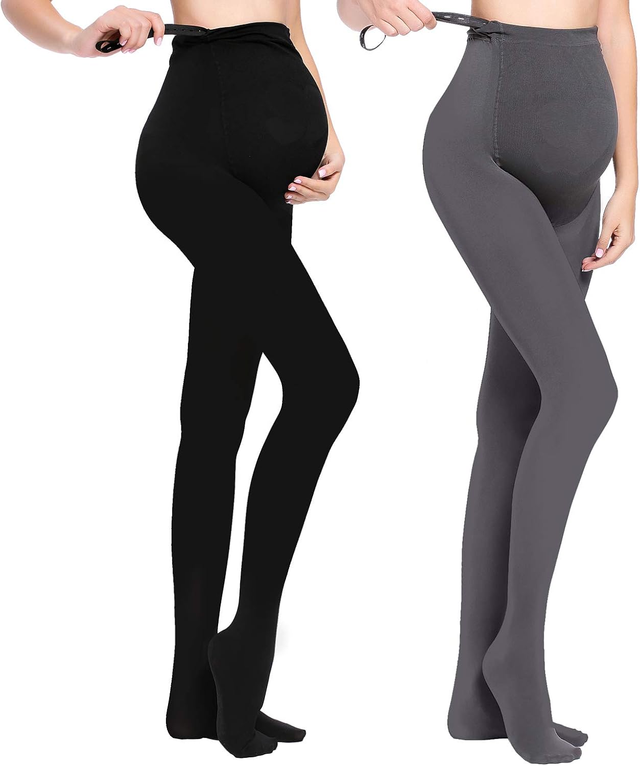 JOYNCLEON Maternity Pregnant Women Tights Adjustable Opaque Pantyhose