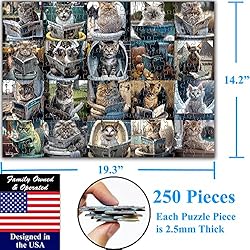 Think2Master Pooping Cats 250 Pieces Jigsaw Puzzle