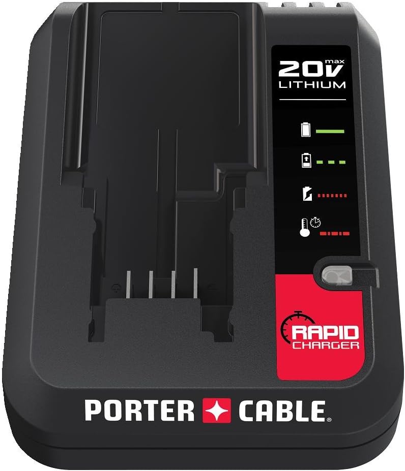 PORTER-CABLE 20V MAX Battery Charger (PCC692L) - - 
