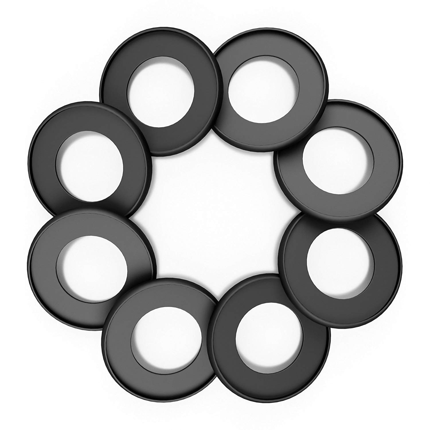 Discagenda Aluminum Disc-Binding Discs (Black, 42mm 1.65in Set of 8)