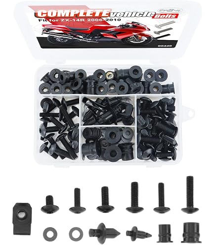 Amazon.com: Xitomer Full Sets Fairing Bolts Kits, Fit for NINJA ZX