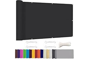 ZHhan Balcony Privacy Screen for Backyard Deck Patio Balcony Fence Porch Sun Shade PVC UV Protection Sun Wind 8 Days DeliveSa