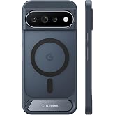 TORRAS Stronger Magnetic for Google Pixel 11 Pro Case with Stand Slim Black | Compatible with Pixelsnap, Military Grade Drop Protection, Fit for MagSafe, Invisible Adjustable Kickstand, Translucent Matte