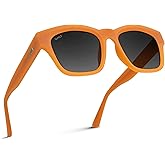 WearMe Pro Polarized Square Sunglasses for Women Featuring an Oversized Thick Frame and Lenses with UV Protection