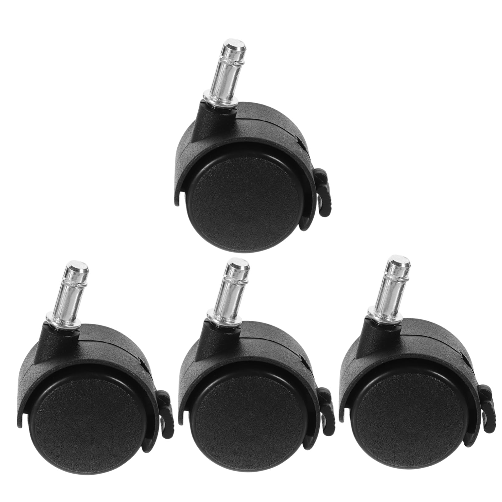 SOESFOUFU Pack of 4 Rubbish Bin Wheels, Mini Wheels, Wheelie Bin, Steering Wheels, Small Wheels, Mini Castors, Universal Wheel, Nylon