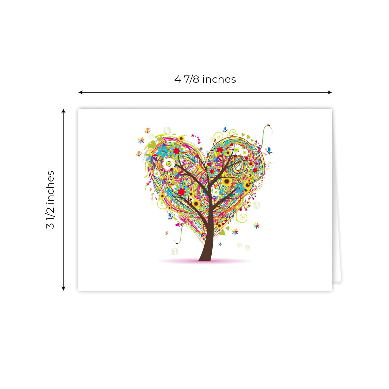 Seasons of Life Note Card Assortment Pack/Set Of 24 Greeting Cards And White Envelopes / 4 7/8