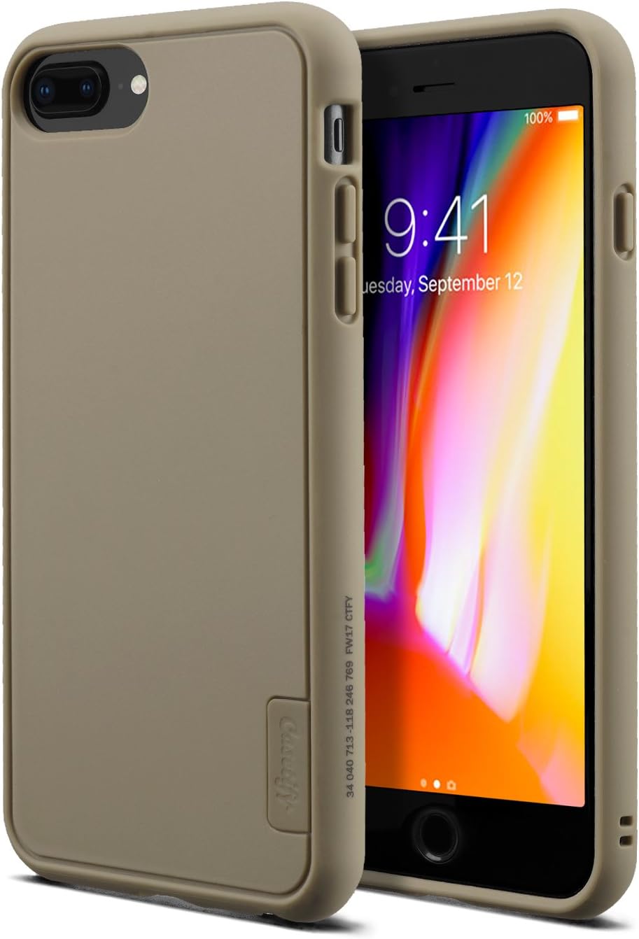 Casetify DTLA Case with Military Grade Drop Protection and Dual-Layered Shockproof Material Sand Phone case for iPhone 8 Plus