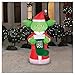 Star Wars Airblown Inflatable Lit 5 Foot Christmas Yoda with Stocking