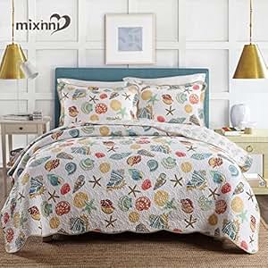 Amazon.com: mixinni Super Soft Coral Ocean Bedding Set