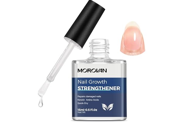 MOROVAN Clear Nail Ridge Filler Strengthener: 15ml Nail Aid Growth Nail Treatment Strengthener For Women