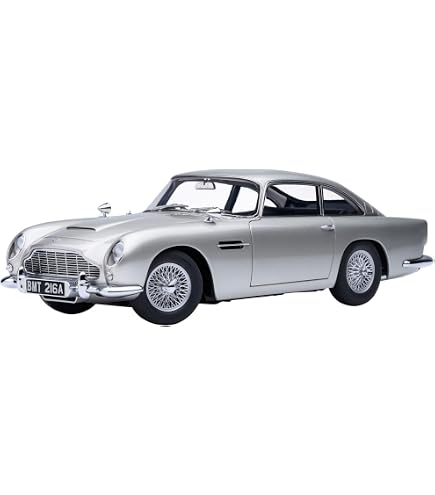 Amazon.com: AUTOart 70287 1/18 Aston Martin DB5 Silver Metallic