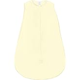 SwaddleDesigns Baby Sleep Sack 0-6 months, Cotton Knit Wearable Blanket with 2-way Zipper, Non-Weighted Sleeping Sack for Safer Sleep, Pastel Yellow, Small