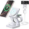 3 in 1 Wireless Charging Station for Apple Multple Devices - Foldable Magnetic Wireless Charger Dock -Travel 18W Charging Pad for iPhone 16 15 14 13 12 Pro/Pro Max/Plus/Watch & Airpods All Series