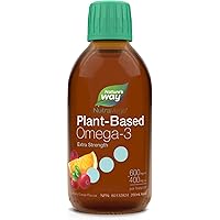 Nature's Way NutraVege Plant-based Omega-3 – Extra Strength Vegetarian Liquid Omega-3 Supplement with 1000mg EPA + DHA - Cran