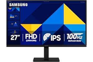 Samsung 27 inch FHD Monitor (1920x1080) with 100 Hz Refresh Rate, IPS Panel, 5 ms, Game Mode, Super Slim Design, Tilt Adjustm