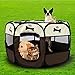 Pet Portable Foldable Playpen, Exercise 8-Panel Kennel Mesh Shade Cover Indoor/Outdoor