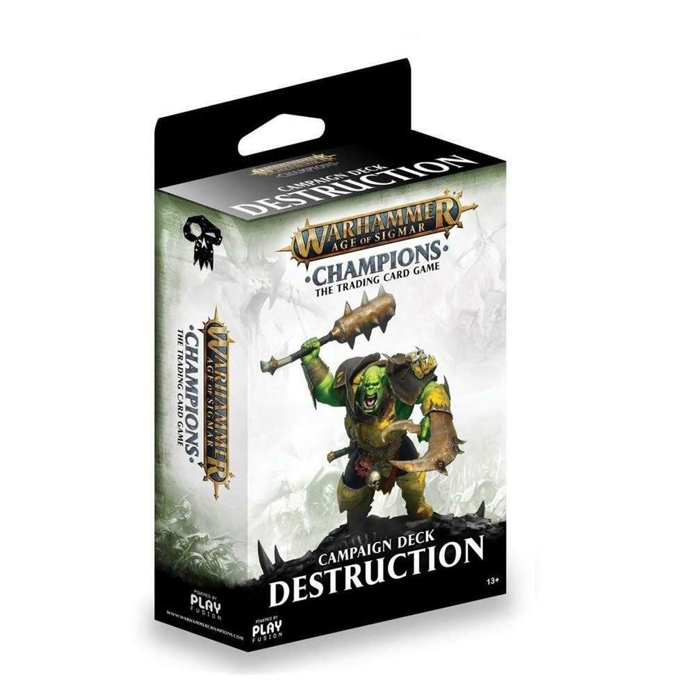 Play Fusion Warhammer Age of Sigmar - Champions - The Trading Card Game - Campaign Deck - Destruction