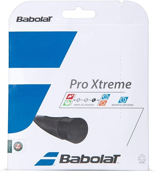 Corda Babolat Pro Xtreme 16L 1.30mm Preta - Set Individual 