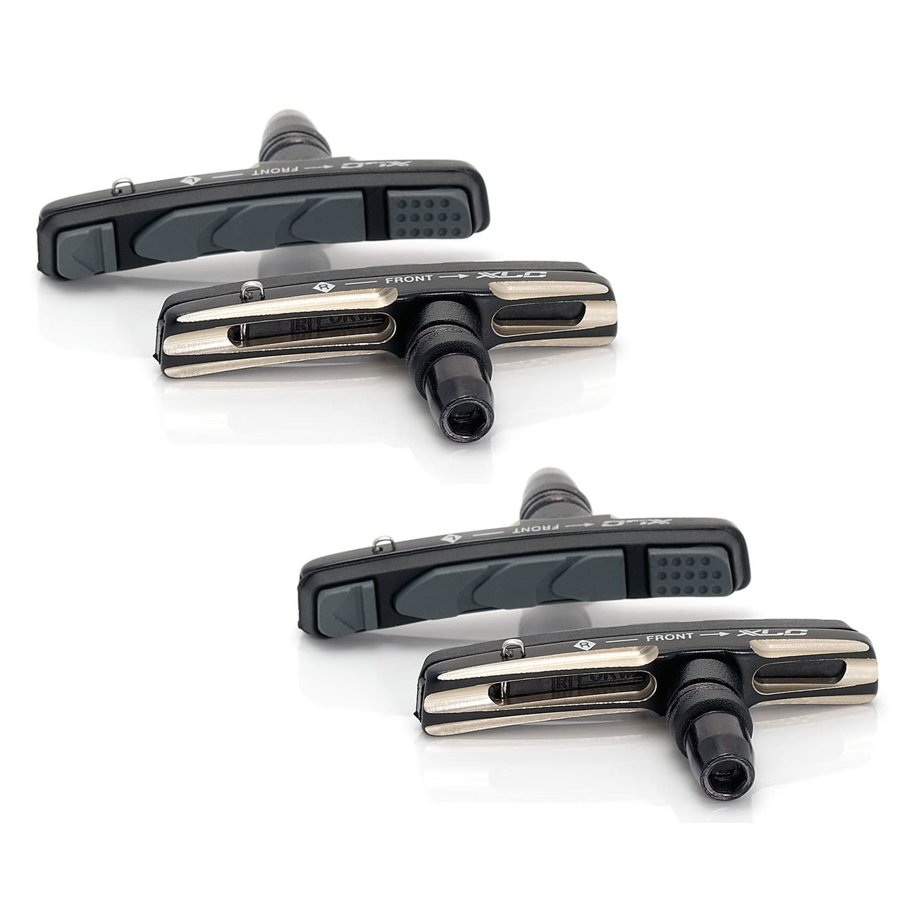XLC Cartridge V-Brake Brake shoes BS V08 4er Set 72 mm, black/titanium, 2500385600