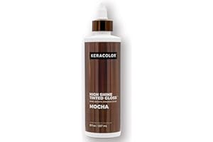 Keracolor High Shine Tinted Hair Gloss, In-Shower Hair Glaze, Sheer Color-Enhancing Glossing Treatment, Mocha, 8 Fl Oz