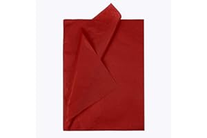 RUSPEPA Red Tissue Paper Gift Wrapping Tissue Paper for Party Decor Gift Wrap DIY Crafts - 19.5 x 27.5 inch - 25 Sheet