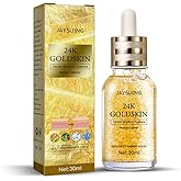 24K Gold Anti Aging Face Serum Moisturizer Enriched with Vitamin C Serum, Hyaluronic Acid, Vitamin E Cream for Day and Night Wrinkle Reduction, Re-Activate Skin Youth (30ml)