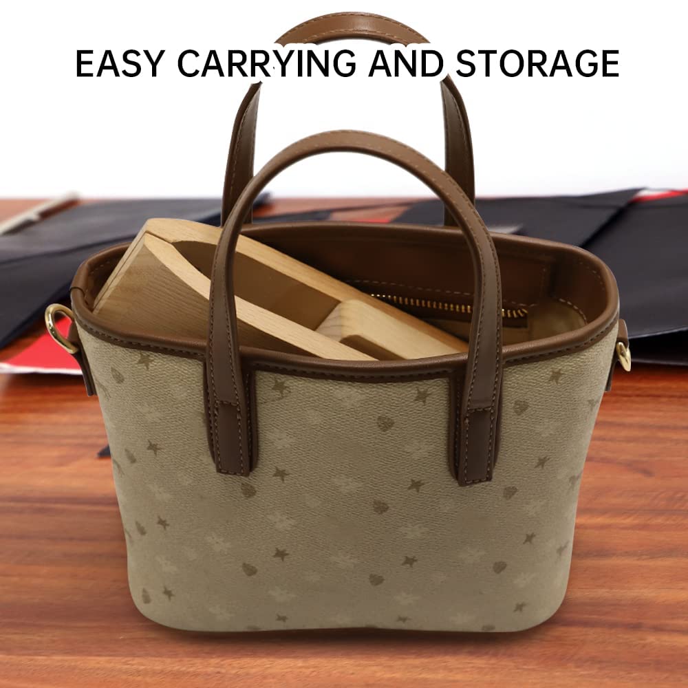 Stitch Pony,FASTTOBUY Beech Wood Foldable Leather-Pony Table Desktop Stitching Pony Horse Clamp,Leather Sewing Pony Horse Clamp for DIY Hand Stitching Leather Clamping