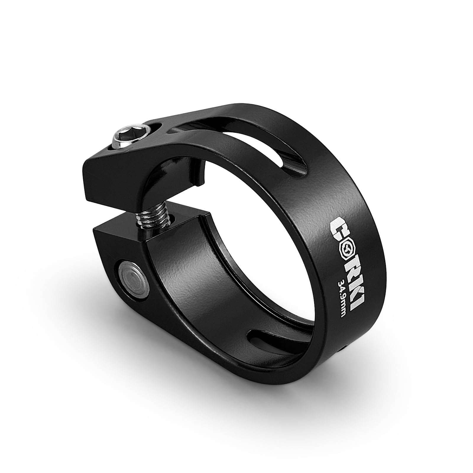 Photo 1 of Corki Cycles Bike Seatpost Clamp 34.9mm Bike Seat Post Collar Aluminium Alloy Black