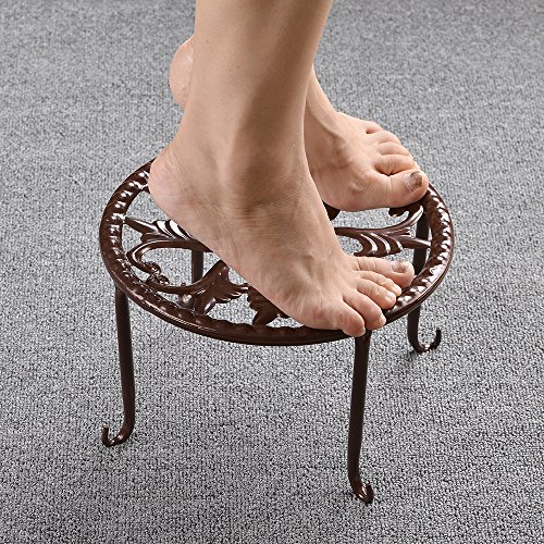 Metal Plants Stand Flowerpot Holder Iron Art Pot Holder, AISHN Flower Pot Supporting Indoor Outdoor Garden Pack of 4pcs with Different Size