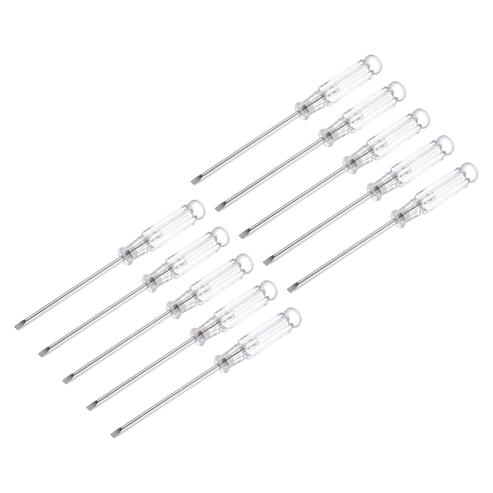 Photo 1 of uxcell Mini Slotted Screwdriver, 3.0mm Flat Head 115mm Length for Small Appliances Repair, 10 Pcs