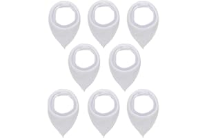 Maiwa Cotton Bandana Drool Bibs for Baby Girl Boys for Drooling and Teething for 8 Pack