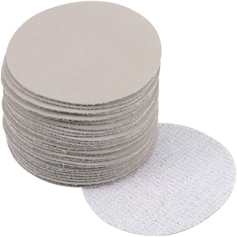 TA-VIGOR 30Pcs 50mm Wet and Dry Sanding Discs, 4000 Grit 2 Inch Hook and Loop Sandpaper Electrostatic Sand Planting Silicon Carbide Sanding Discs
