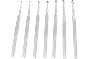 G.S SURGICAL 7 PCS SET FOX DERMAL CURETTES DERMATOLOGY by G.S ONLINE STORE