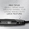 INFINITIPRO BY CONAIR 2-in-1 Stainless Styler, Curl/Wave or Straighten, 1-inch, Black