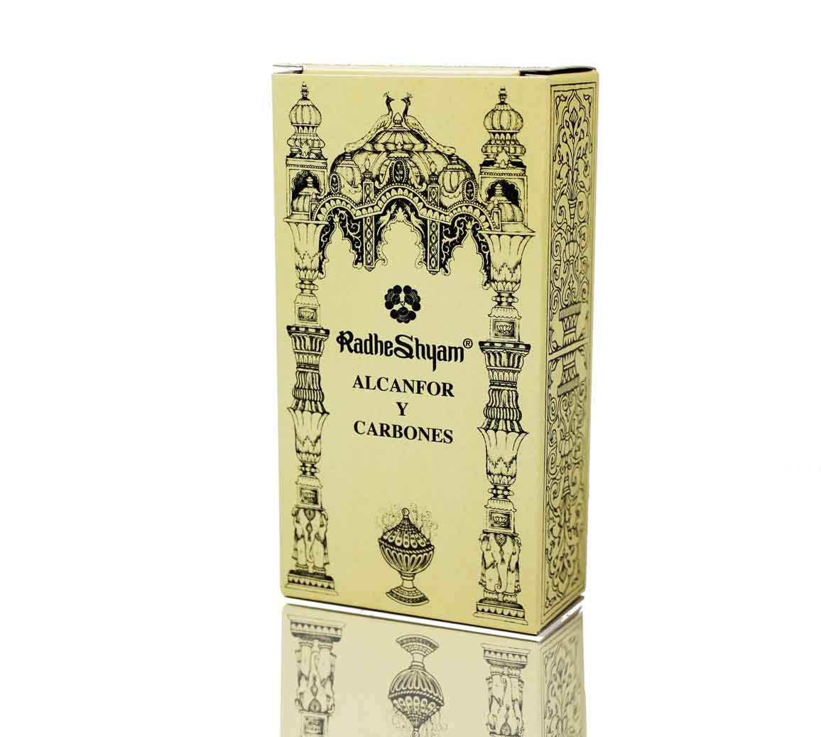Radhe Incense Alcanfor and Charcoals 100 g, Standard, Single