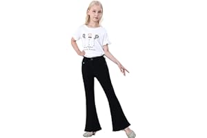 OeyFnbmO Birthday Gifts for Girls Flare Pants High Waisted Bootcut Stretch 70s Bell Bottom Jeans