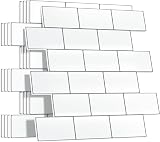 Yoillione Thicker Peel and Stick Wall Tiles 12x12 5 Sheets Backsplash White