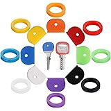 32PCS Key Caps Covers Tags, Key Cap Key Ring Combination Key Identifier Label ID Perfect Coding System to Identify Your Key i