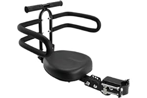 OUSEXI Thicken Front Child Bike Seat,Foldable Front Mounted Kids Bike Seat for City Bicycles Hybrid Cruiser Bicycles Pedal Scooter Motorcycle Bicycles