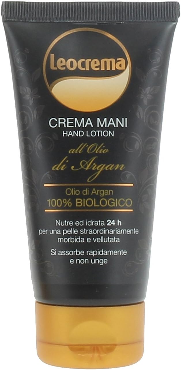 Leocrema Hand Cream with 100 Organic Argan Oil Strong antiaging