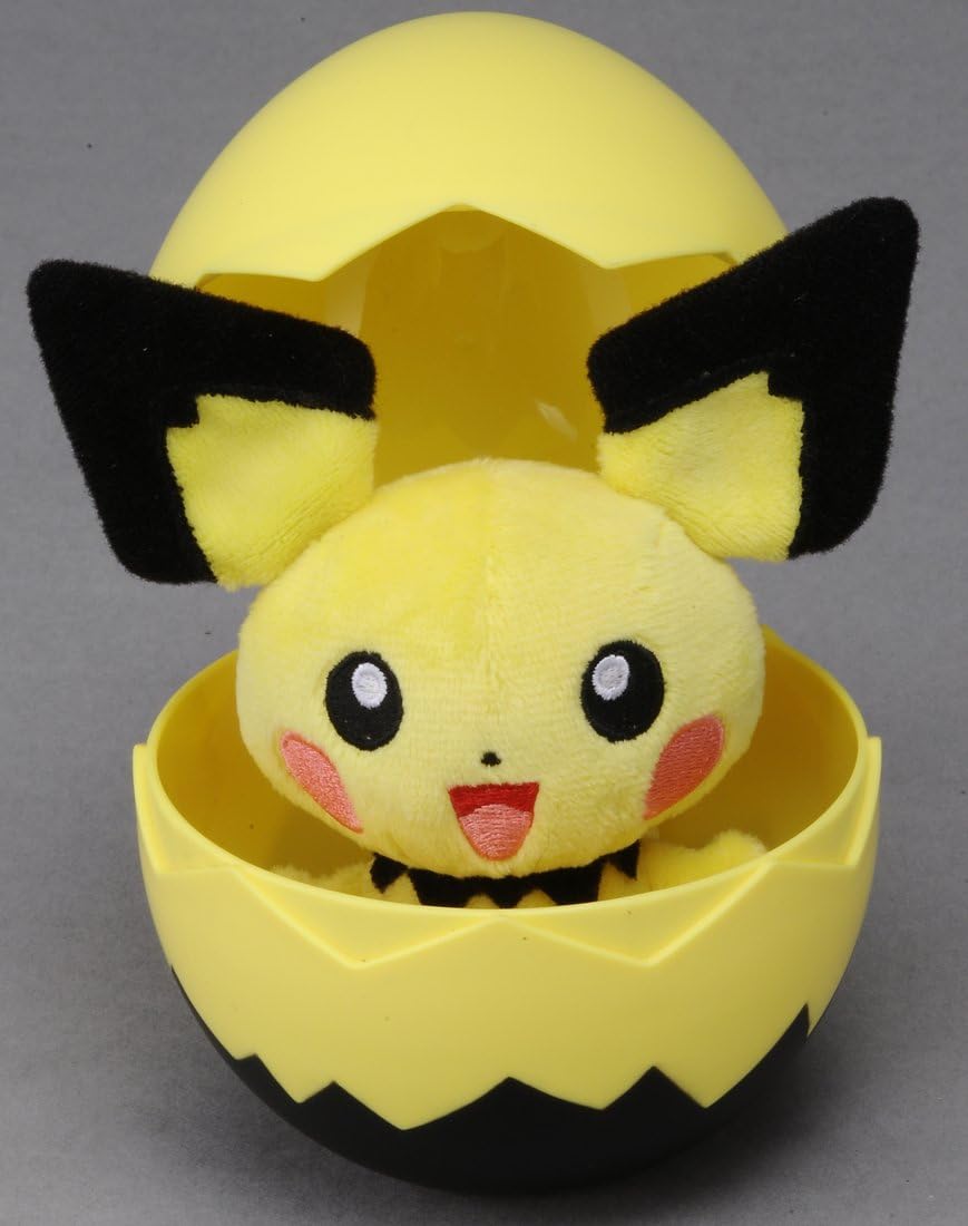 Amazon ポケットモンスター T 01 ポケモンのタマゴぬいぐるみ ピチュー ぬいぐるみ おもちゃ