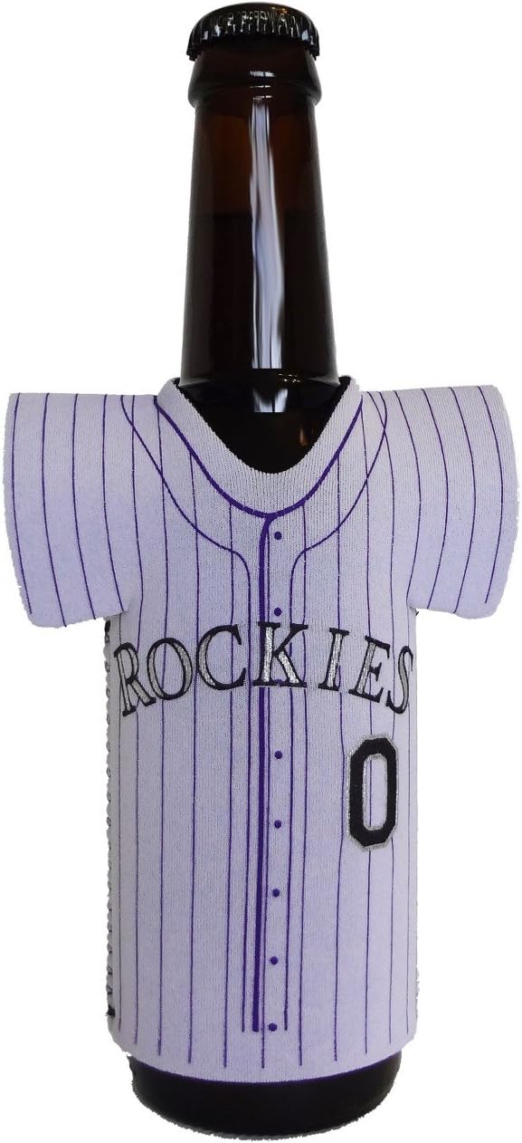 Colorado Rockies Bottle Jersey Koozie Sports Fan Cold