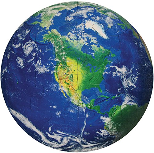 Earth Shaped Puzzle - Made in USA