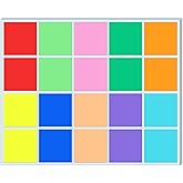500 Pieces, 2 x 2 inch - Colored Labels Stickers, Packing Moving Labels for Boxes Color Coded - 10 Colors