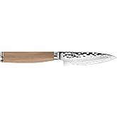 Shun Premier Blonde 4" Paring Knife, Handcrafted Japanese Vegetable & Fruit Knife, VG-MAX Core with Damascus Stainless Steel