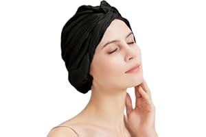 LumeSilk Mulberry Silk Bonnet, Double-Layered Hair Bonnet for Sleeping Women, Pure Silk Turban, Night Sleep Cap Hair Wrap
