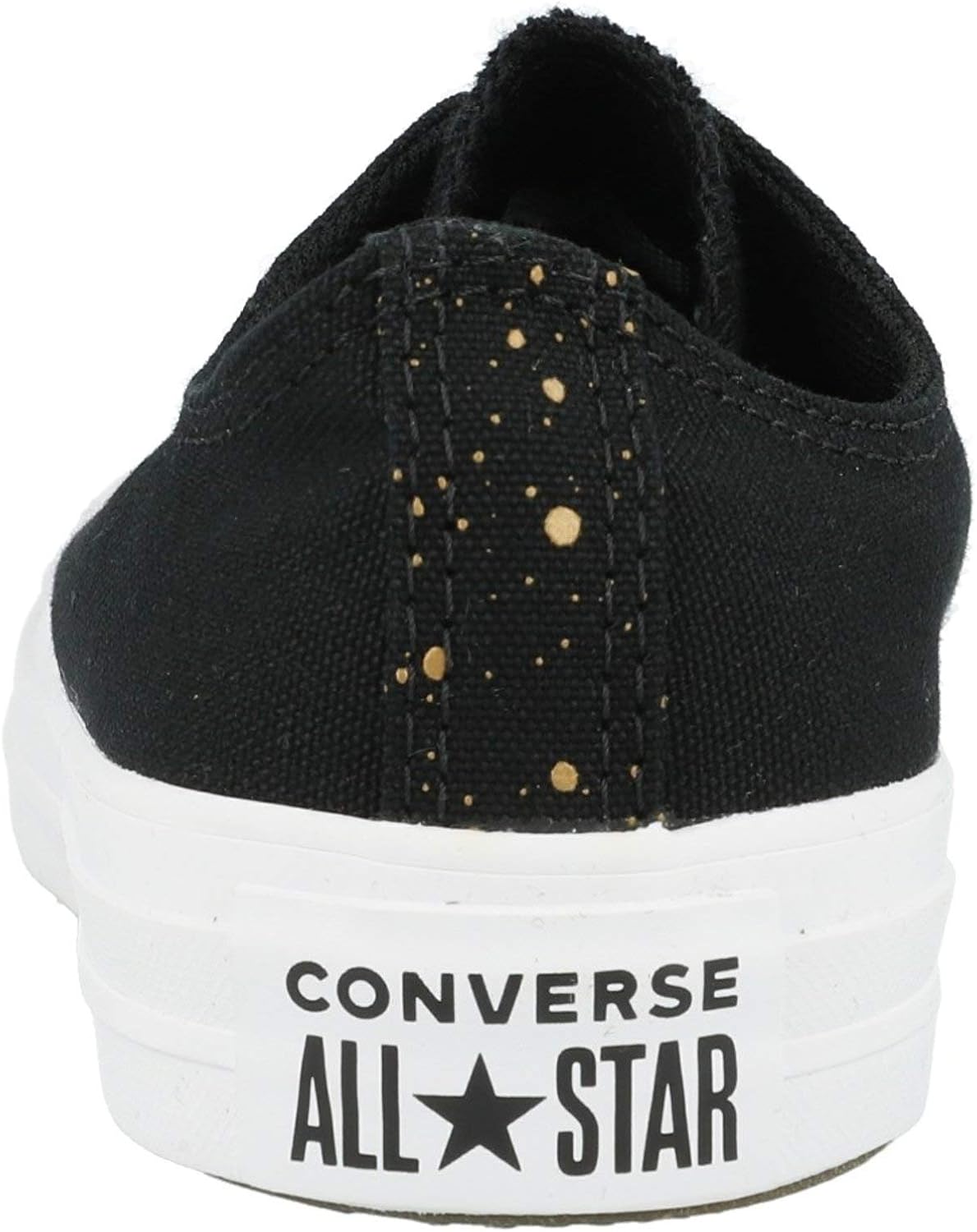 white & gold all star coral craft pu ox trainers